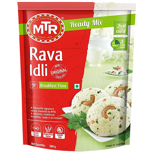 MTR RAVA IDLI 500 GM POUCH.
