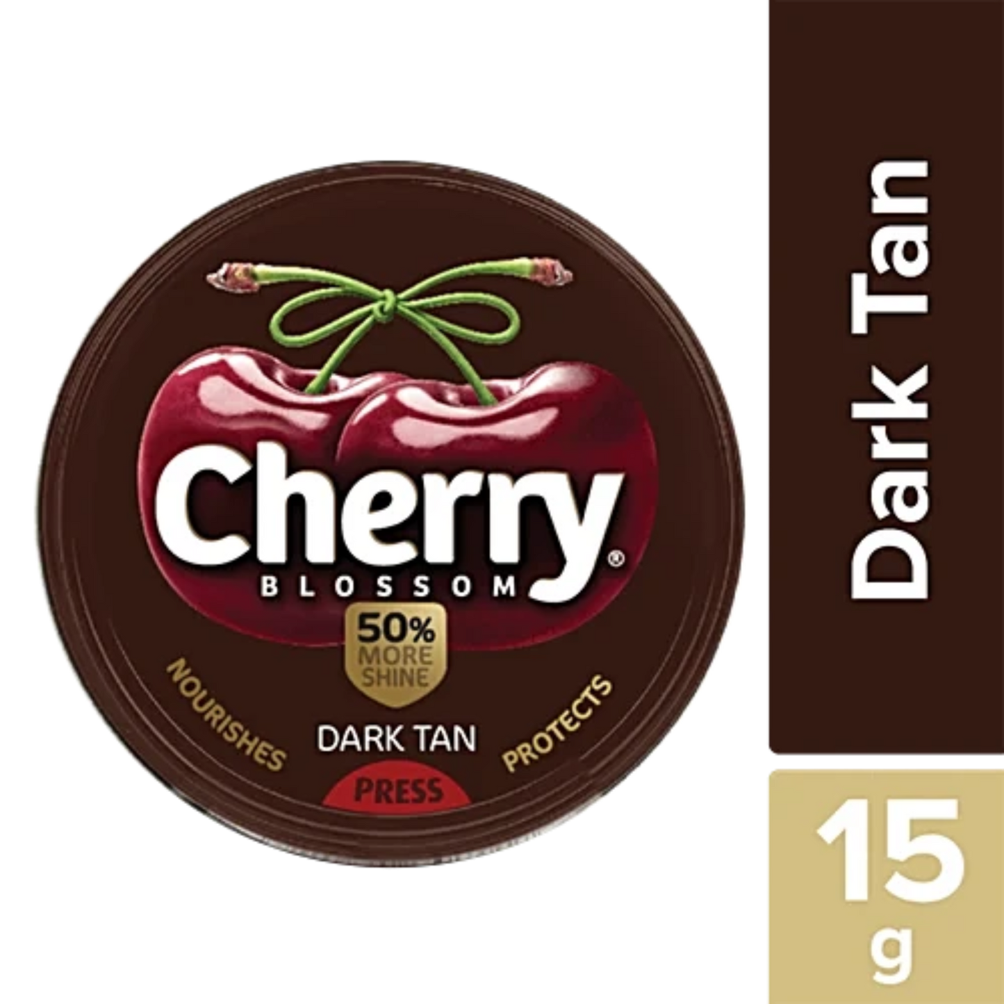CHERRY BLOSSOM DARK TAN 15 GM.  (SHOE POLISH)