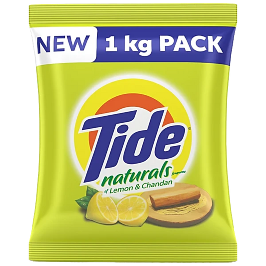 TIDE NATURAL (L&C) DETERGENT POWDER 500 GM POUCH.