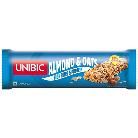UNIBIC ALMOND AND OATS SNACK BAR 40GM