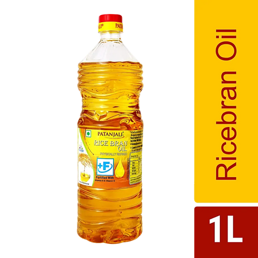 PATNJALI RICE BRAN OIL 1LTR