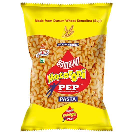 BAMBINO MACARONI PEP ELBOWS 800 GM POUCH.