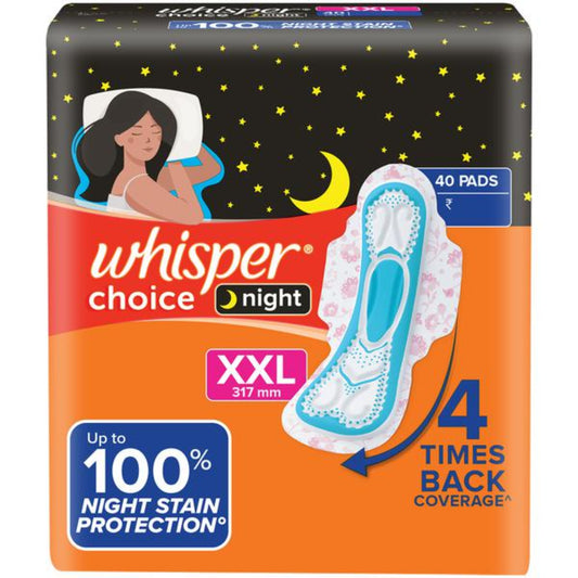 WHISPER CHOICE NIGHT 40 PADS