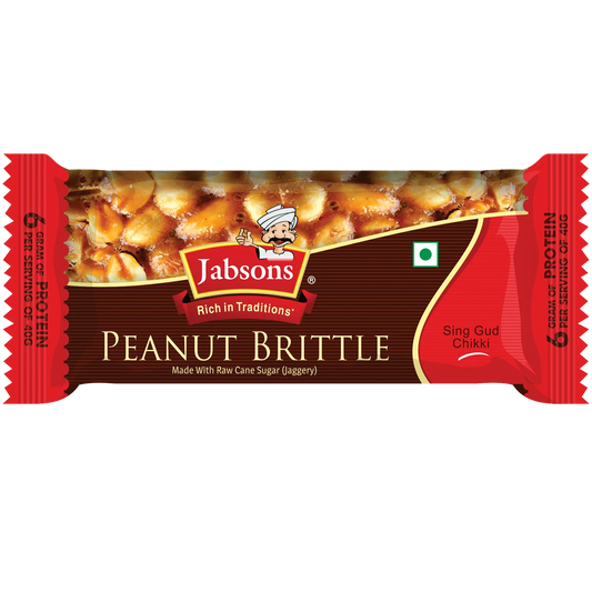 JABSONS PEANUT BRITTLE 40GM