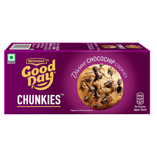 BRITANNIA GOOD DAY CHUNKIES CHOCOLATE CHIPS 60GM