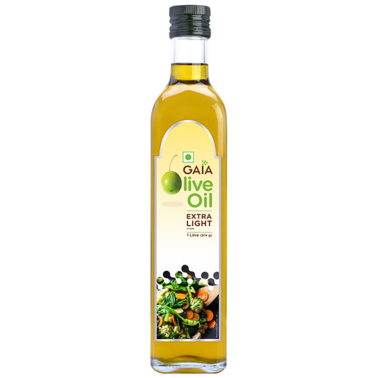 GAIA OLIVE OIL EXTRA LIGHT 1LTR