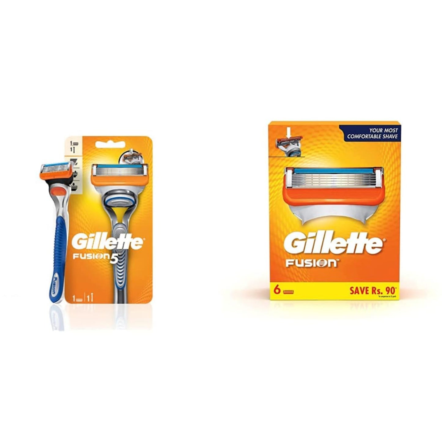 GILLETTE FUSION 1 CARTRIDGE 1 RAZOR.
