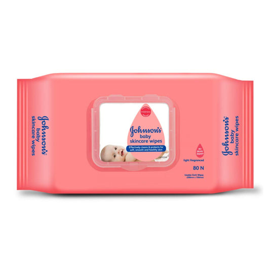 JOHNSON BABY SKINCARE 80 WIPES POUCH.