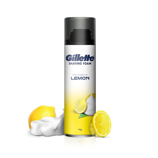 GILLETTE LEMON SHAVING FOAM 196GM