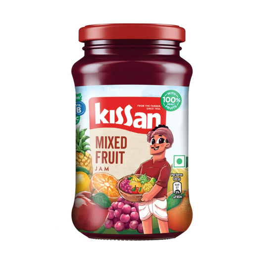 KISSAN JAM MIX FRUIT 500 GM JAR.