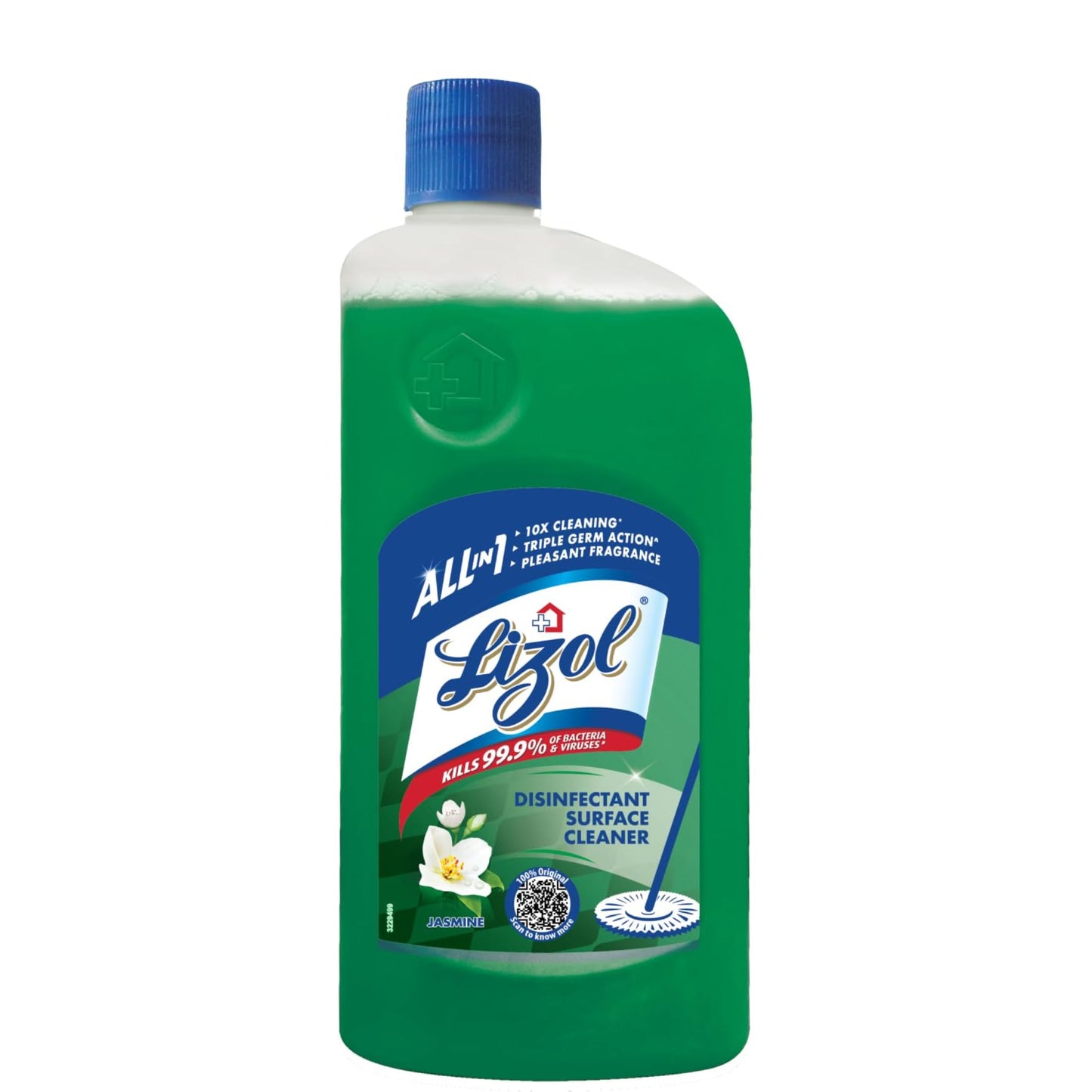 LIZOL JASMINE FLOOR CLEANER 500ML BOTTLE.