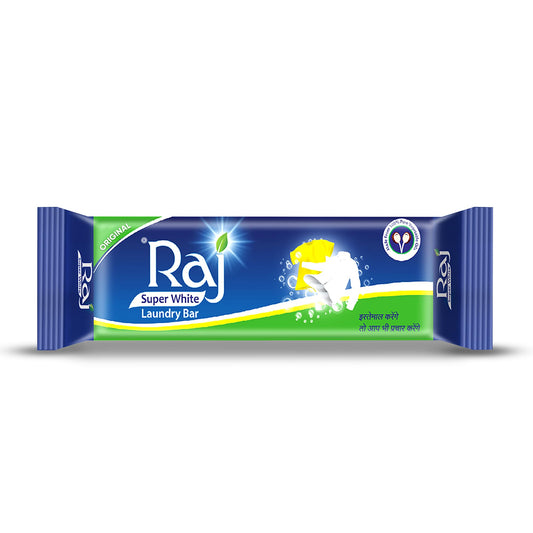 RAJ WHITE WASHING SOAP 1 KG.