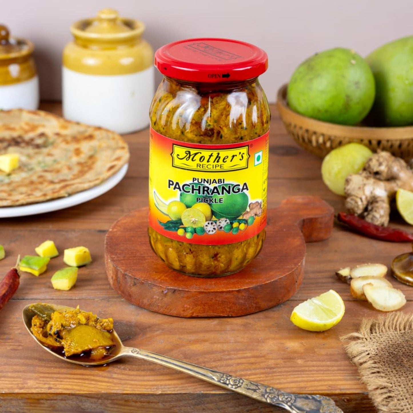 MOTHERS PUNJABI PANCHRANGA PICKLE 400 GM JAR.