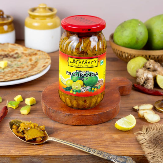 MOTHERS PUNJABI PANCHRANGA PICKLE 400 GM JAR.