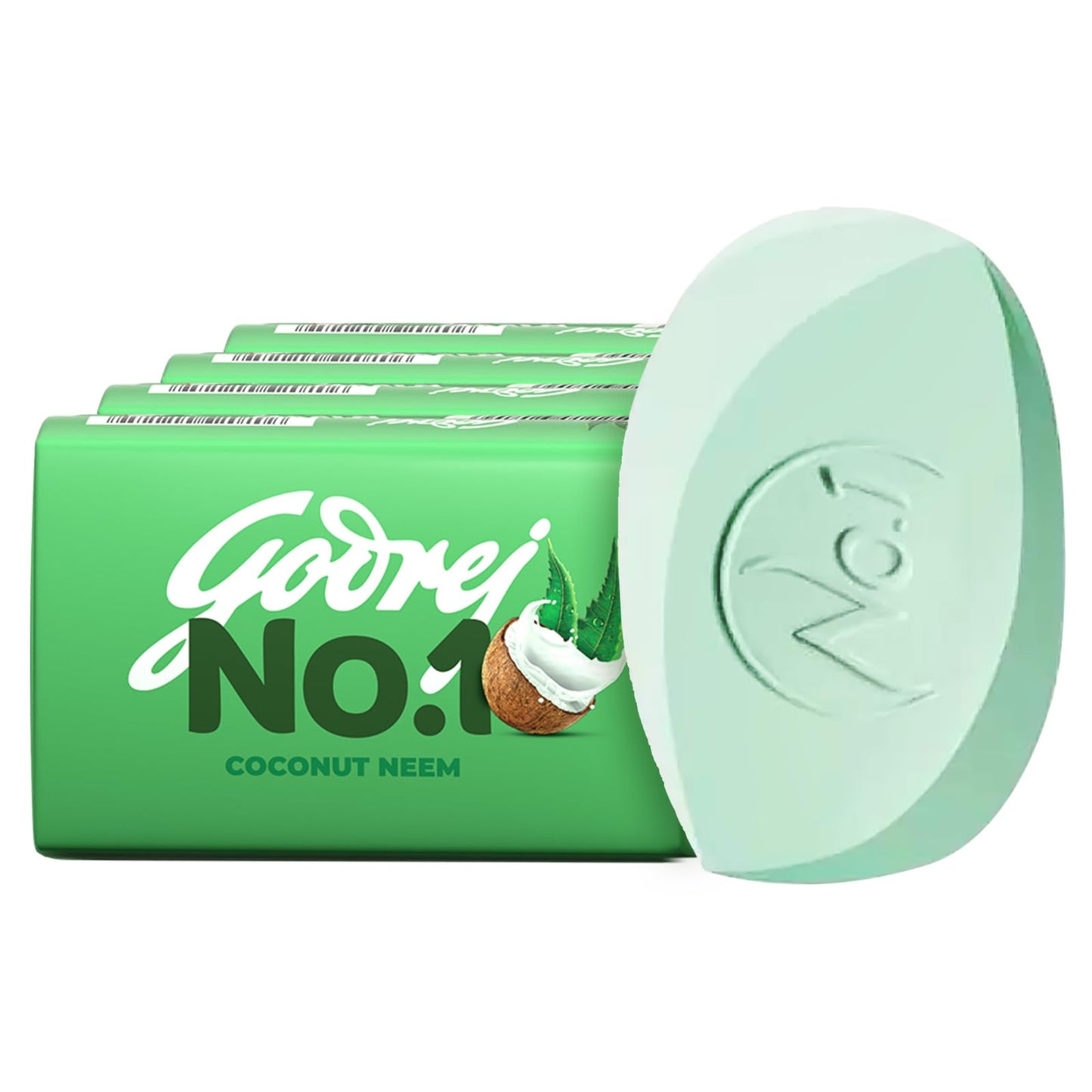 GODREJ NO.1 COCONUT & NEEM SOAP 4*100 GM SET.