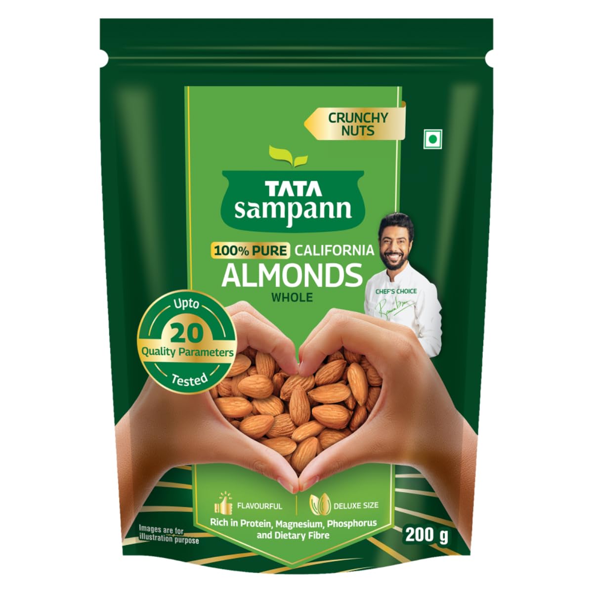 TATA SAMPANN ALMONDS 200GM (BADAM)