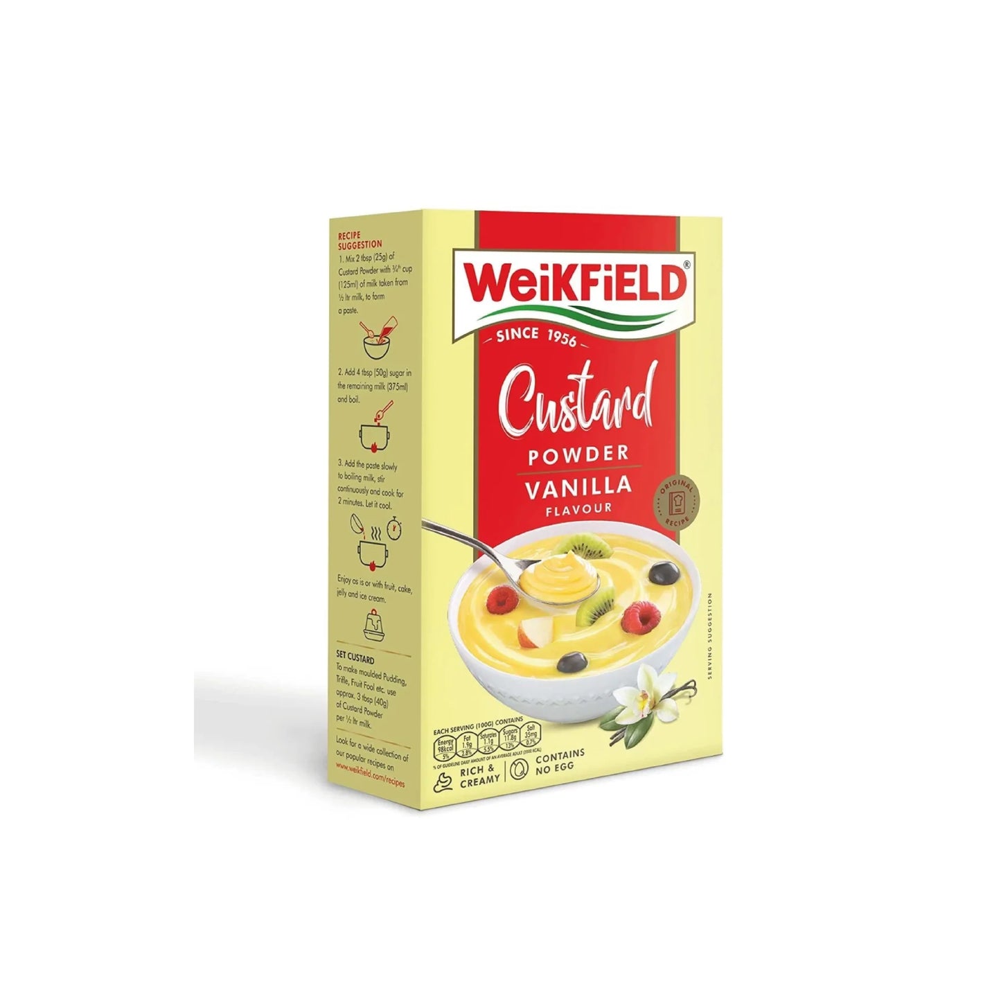 WEIKFIELD CUSTARD POWDER VANILLA FLAVOUR 500 GM