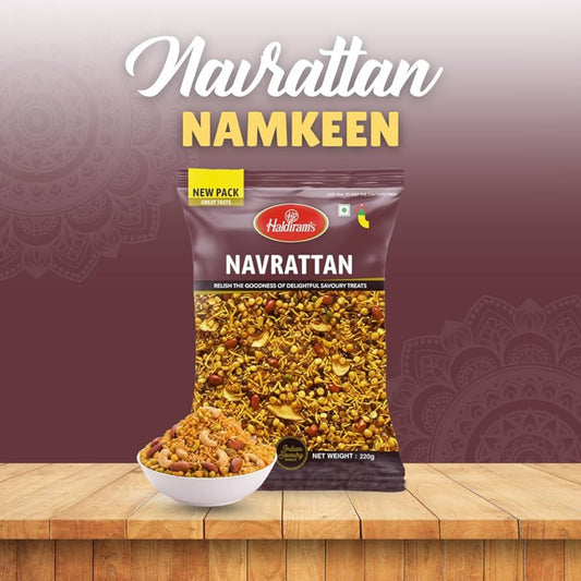 HALDIRAM NAVRATAN BHUJIA 200 GM POUCH.  (NAMKEEN)