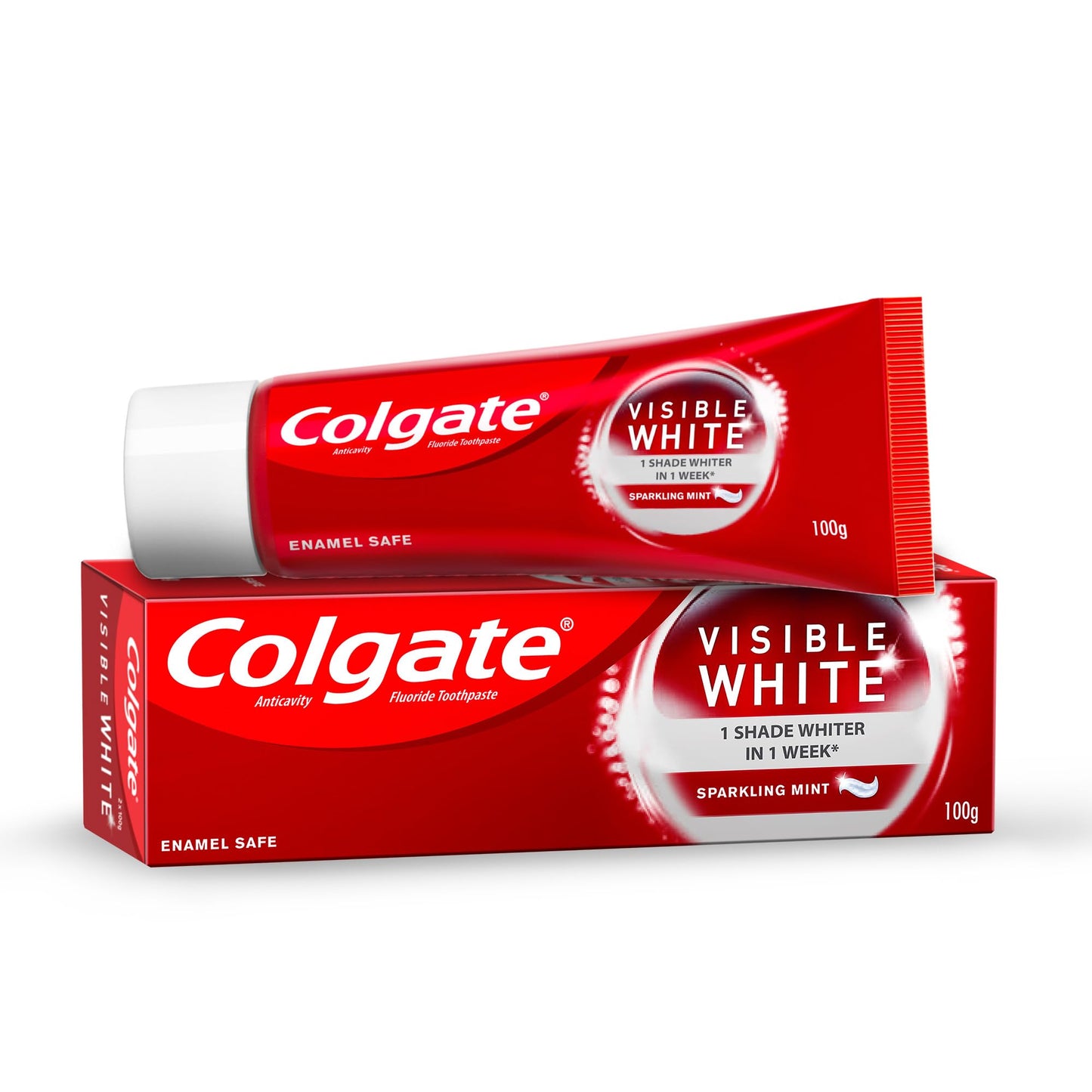 COLGATE VISIBLE WHITE 100 GM TUBE.