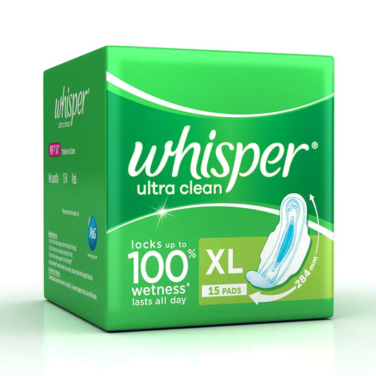 WHISPER ULTRA CLEAN (XL) WINGS 15 PADS.