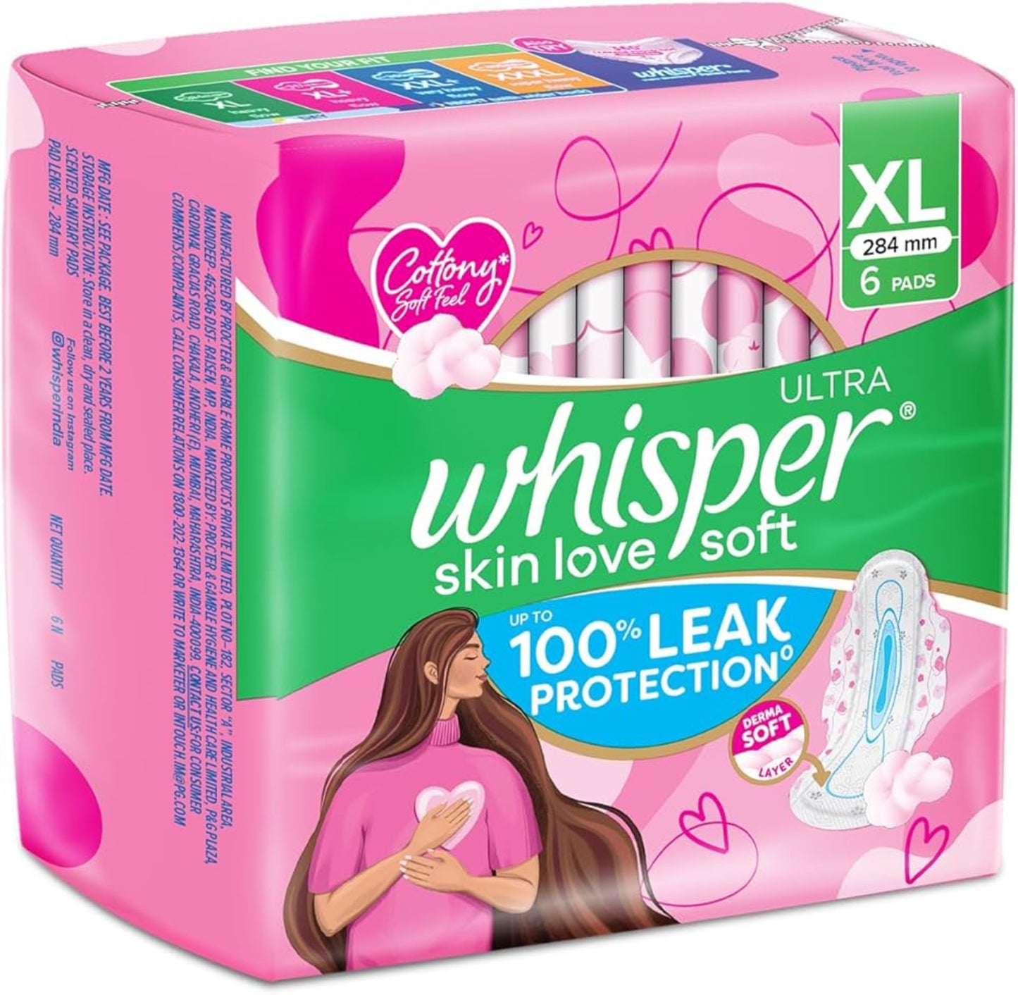 WHISPER ULTRA SOFT XL+ 6 PADS
