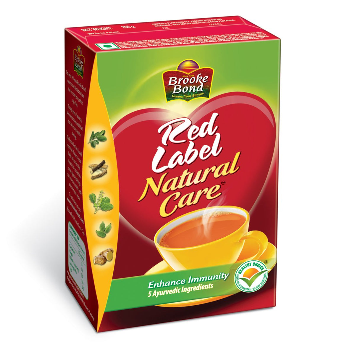 RED LABEL NATURAL CARE TEA 500 GM BOX.
