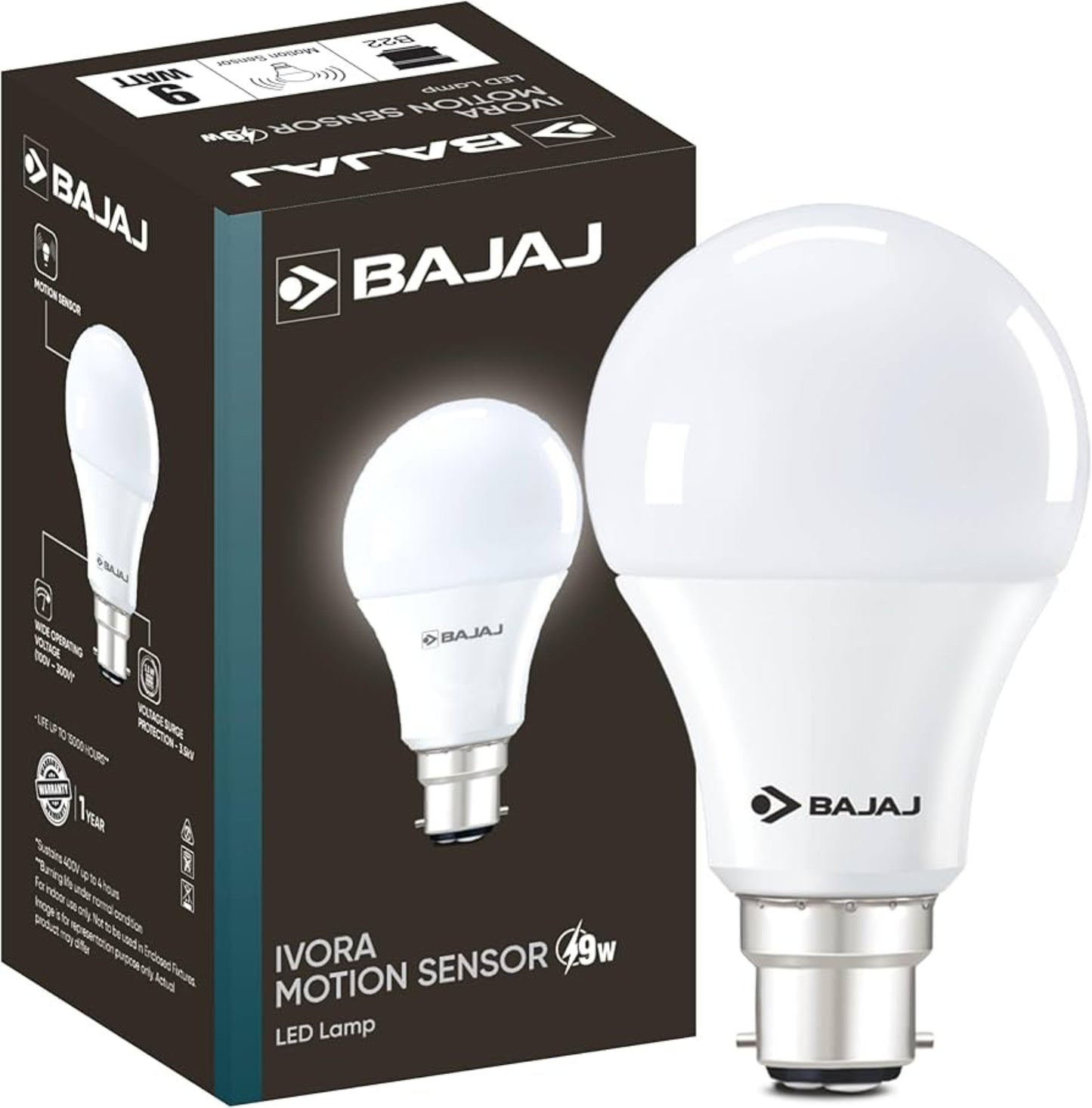 BAJAJ BULB 9W LED 1PC (non charging)