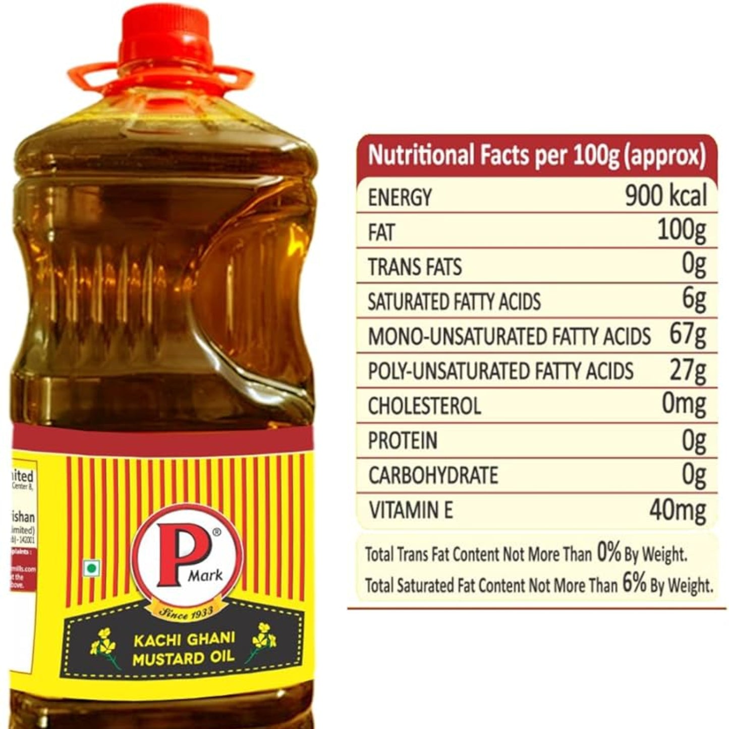 P MARK MUSTARD OIL 2 LTR BT