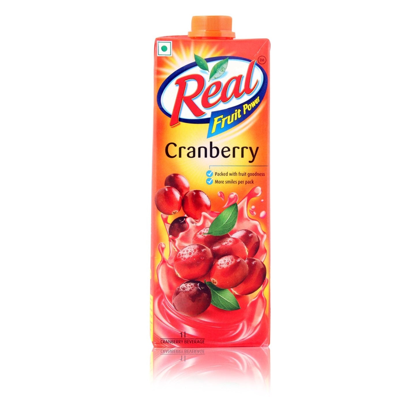 REAL CRANBERRY JUICE 1LTR TETRA.