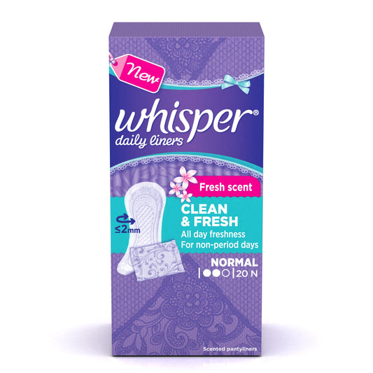 WHISPER LINERS 20S (PANTY LINER)