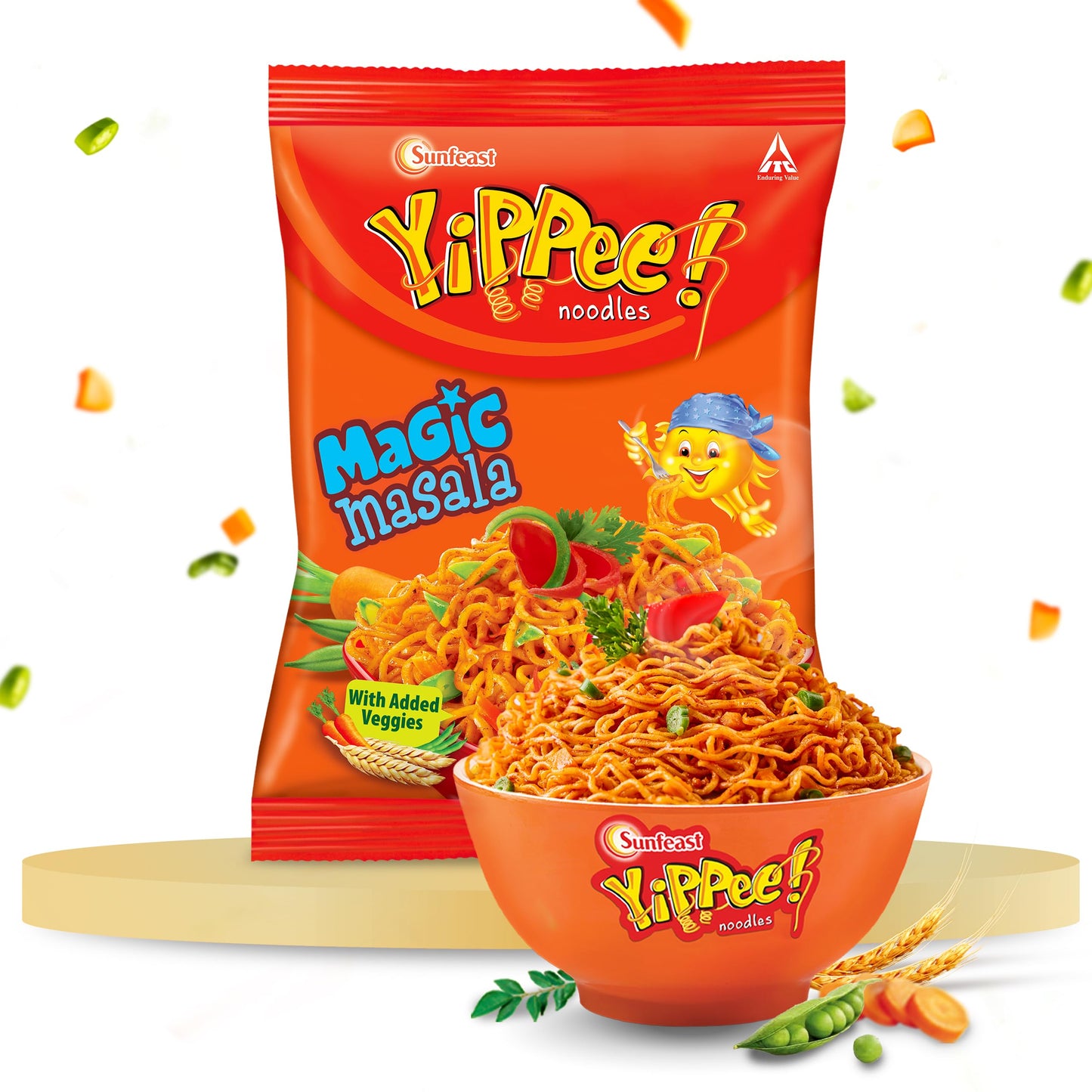 YIPPEE MAGIC MASALA NOODLE 75 GM POUCH.
