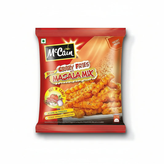 MCCAIN MASALA FRIES 400 GM POUCH.
