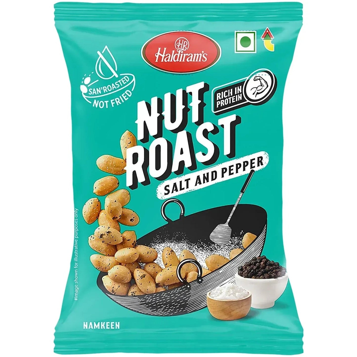 HALDIRAM SALT PEPPER PEANUTS 28GM  (NAMKEEN)