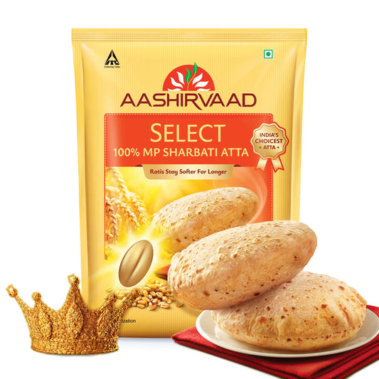 AASHIRVAAD ATTA SELECT 5KG BAG.