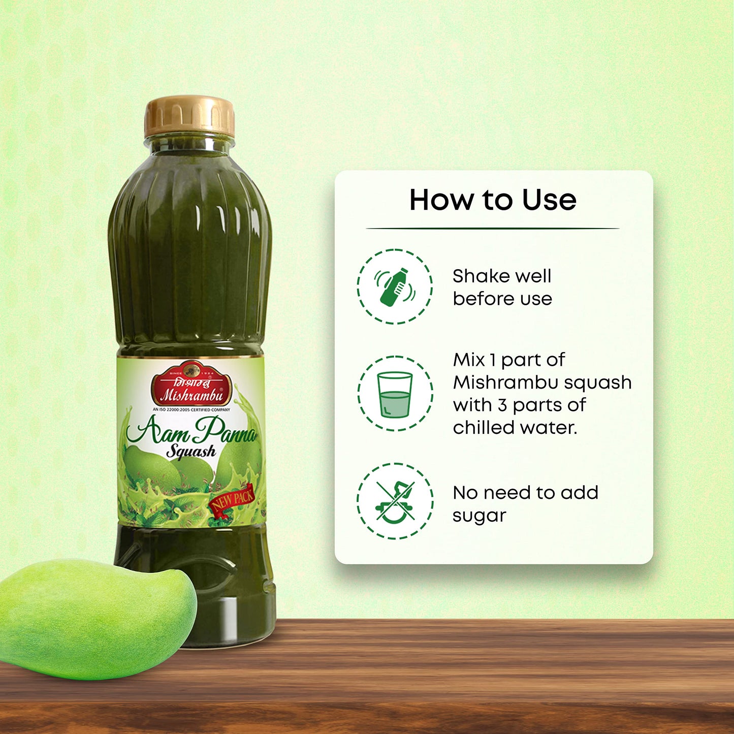 MISHRAMBU AAM PANNA 750ML SQUASH