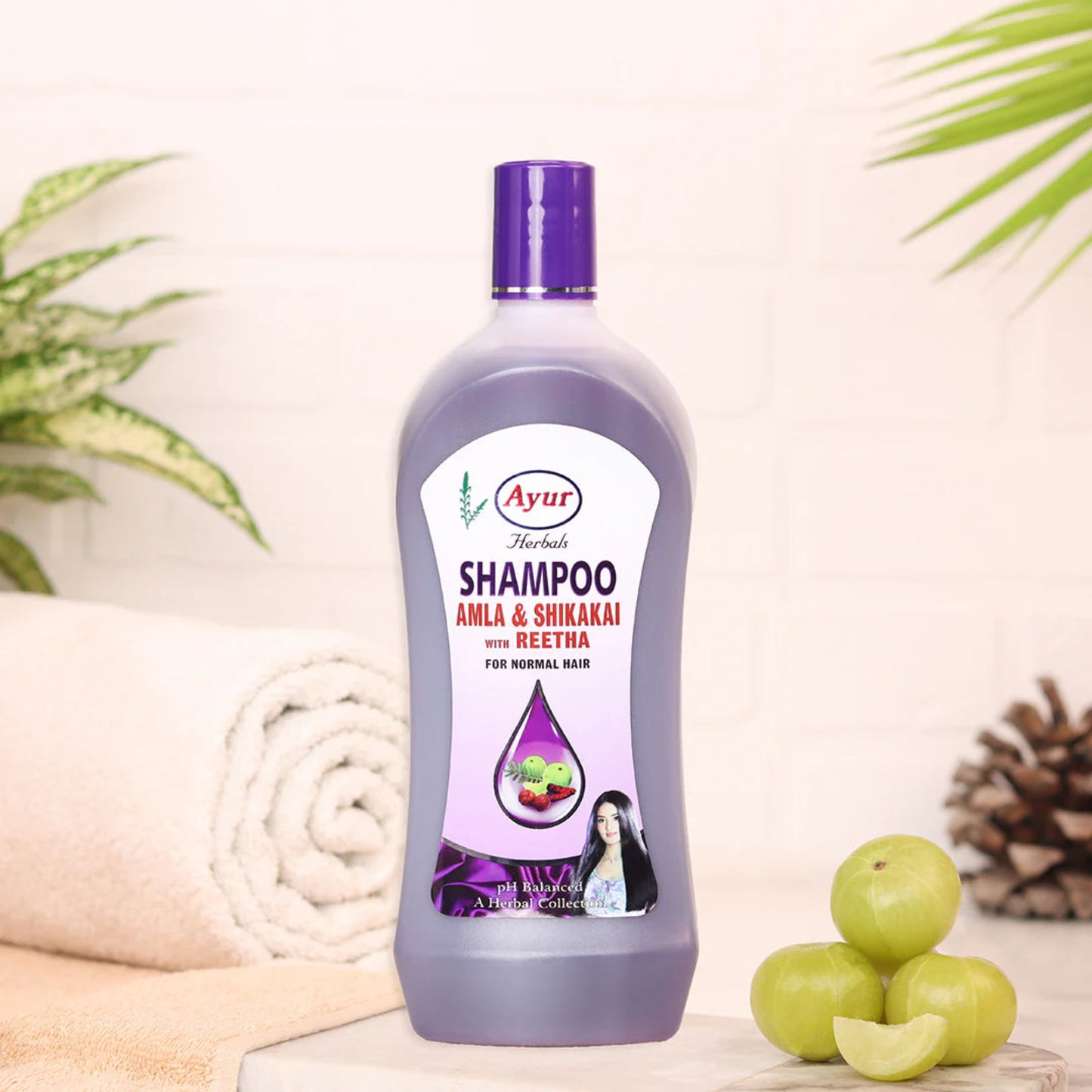 AYUR AMLA WITH REETHA SHAMPOO 500 ML.BOTTLE