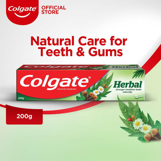 COLGATE HERBAL TOOTH PASTE 200 GM TUBE.