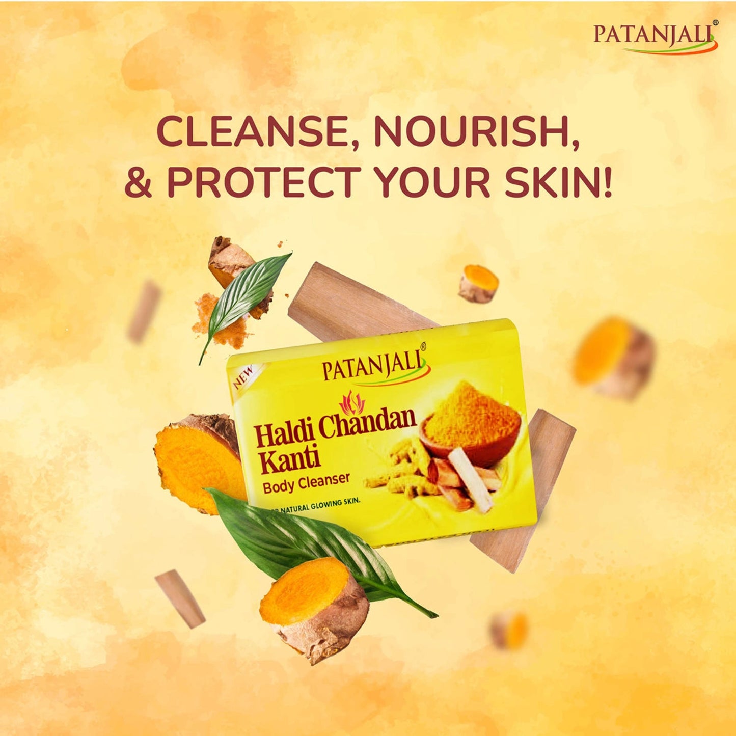 PATANJALI HALDI CHANDAN SOAP 150GM