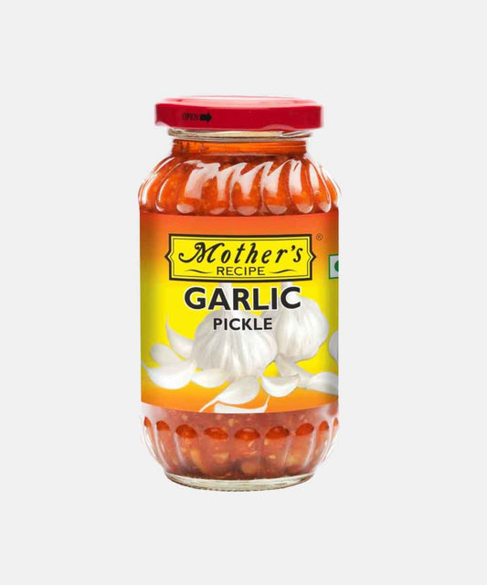 MOTHERS GARLIC PICKLE 400 GM JAR.
