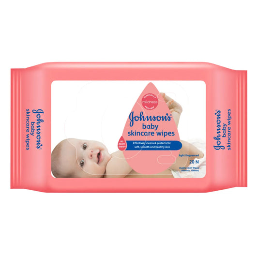 JOHNSON BABY SKINCARE 20 WIPES POUCH.