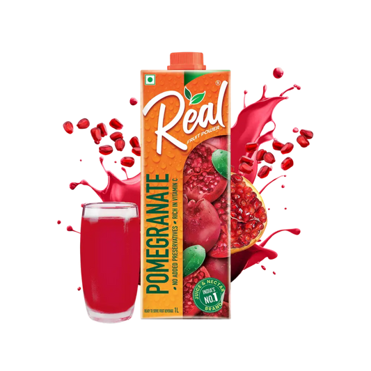 REAL POMEGRANATE JUICE 1 LTR TETRA.