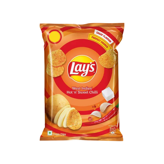 LAYS WEST INDIES HOT N SWEET CHILLI 25GM (CHIPS)