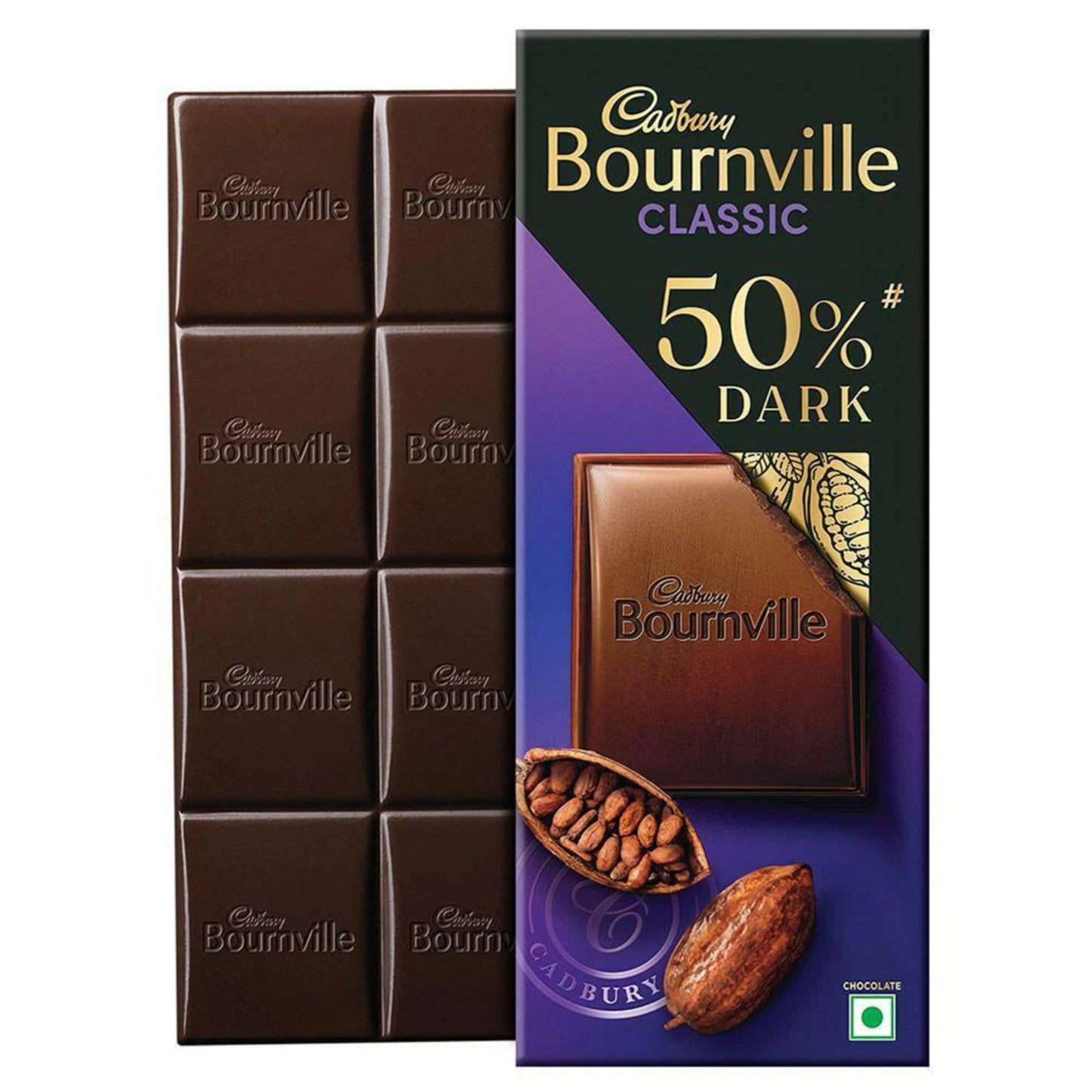CADBURY BOURNVILLE CLASSIC 50% DARK CHOCOLATE 75GM