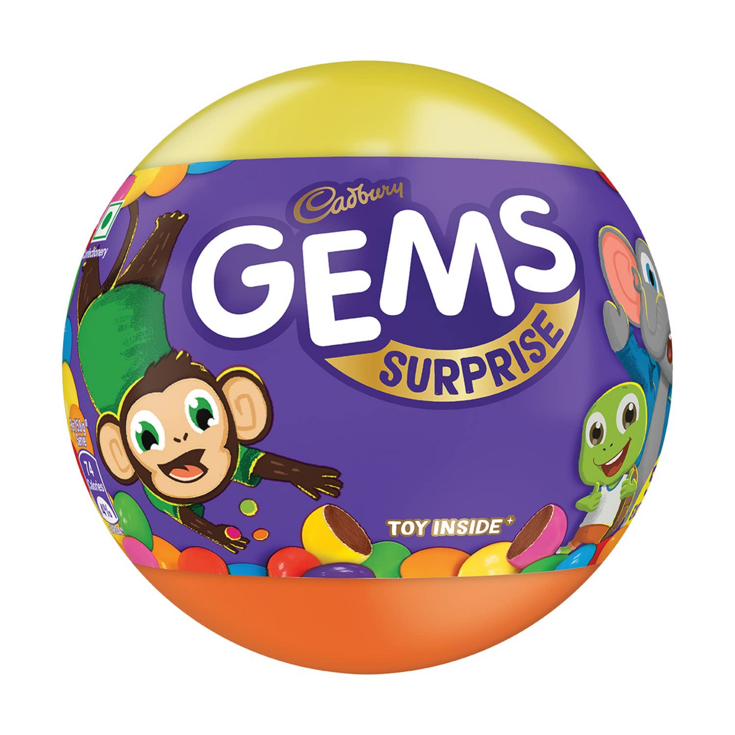 CADBURY GEMS SURPRISE 23 GM.BALL