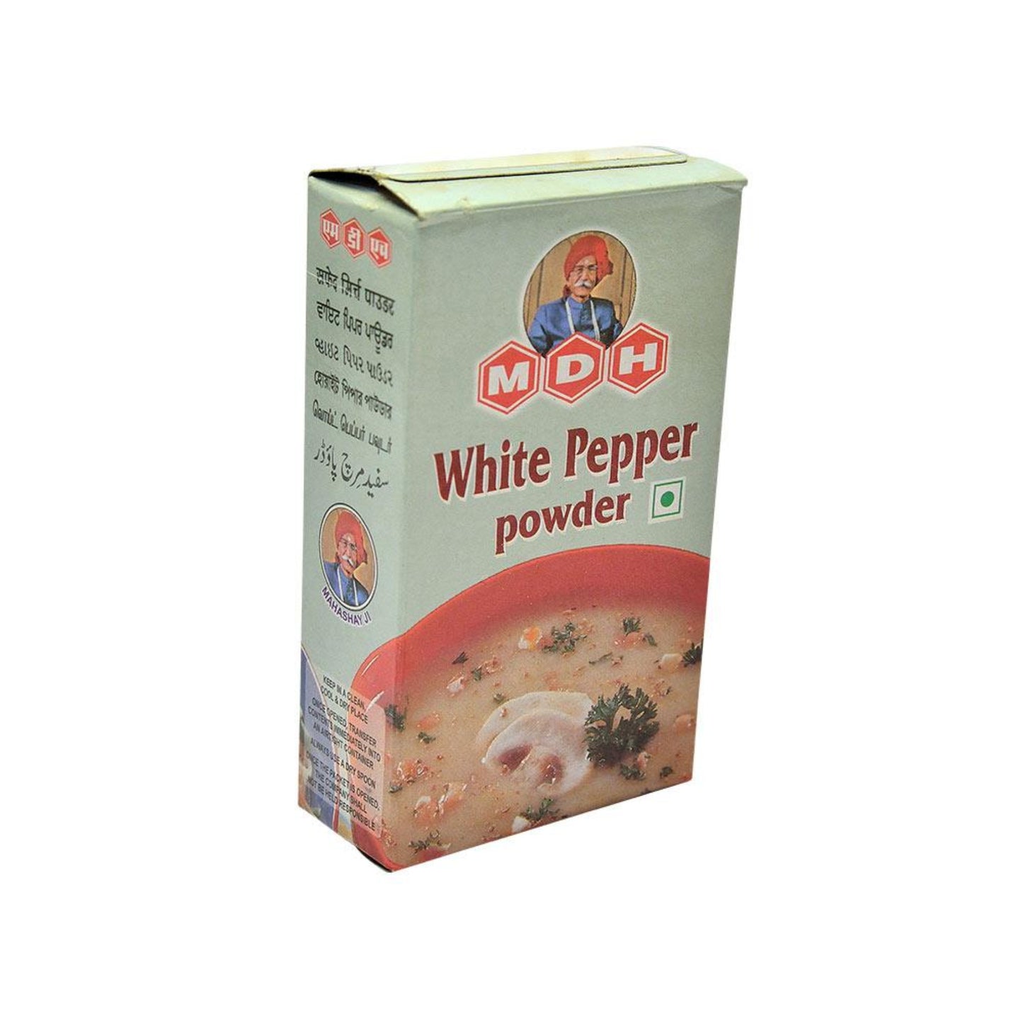 MDH WHITE PEPPER POWDER 100GM CARTON