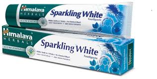 HIMALAYA SPARKLING WHITE TOOTHPASTE 100 GM TUBE.