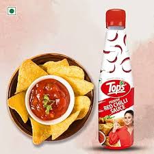 TOPS SAUCE RED CHILLI 650 GM BOTTLE.
