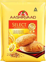 AASHIRVAAD ATTA SELECT 5KG BAG.