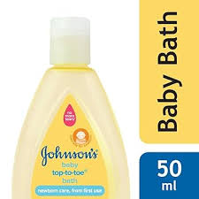 JOHNSON BABY TOP TO TOE WASH 50 ML BOTTLE.