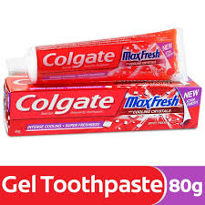 COLGATE MAX FRESH SPICY RED 80 GM TUBE.